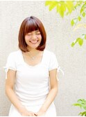 ラフな抜け感が可愛い♪小顔ミディボブスタイル☆