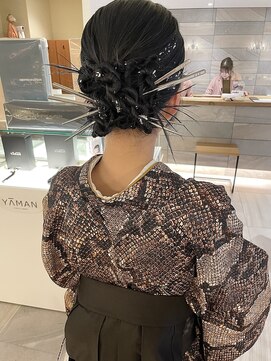 美容室 アイディー i-dee 袴ヘア