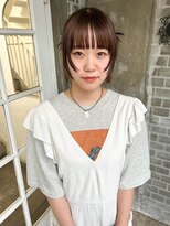 カシェ ナカザキ(CACHE NAKAZAKI)&nbsp;オレンジブラウン/顔まわりデザイン/アレンジ