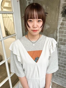 カシェ ナカザキ(CACHE NAKAZAKI) オレンジブラウン/顔まわりデザイン/アレンジ