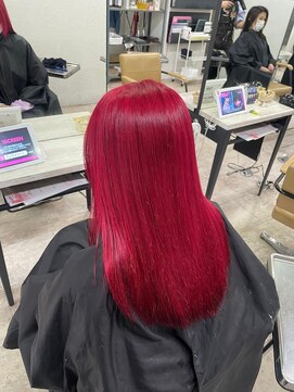 アジールヘア 所沢プロペ通り店(agir hair) レイヤーカットデザインカラーチェリーブロッサムピンク所沢韓国