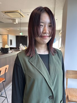 ドレープ(Dreap) 【akari】ボルドーカラー