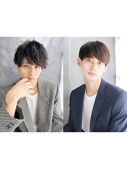 メンズも大歓迎！さわやかで清潔感あふれるスタイルもお任せ!アップスタイル～定番マッシュまで幅広く対応