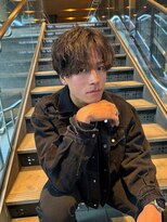 レブヘアー 河原町(LEVHAIR) シャドウパーマツイストスパイラルツーブロックセンターパート