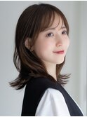 イメチェン　外ハネボブ　美髪　ワイドバング　ミディアム