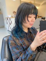 エンテイム(en-te:im)&nbsp;レイヤーカット×ブルーインナーカラー