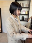 ぱつっとミニボブ