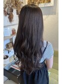 ロング×モカグレージュ