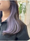 インナーカラー/ラベンダーカラー/ブリーチ/ダブルカラー/表参道