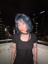 フォト イケブクロ(foto IKEBUKURO)&nbsp;ブルーカラー｜透明感イルカブルーの儚げ寒色ヘア