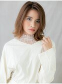 ハイトーンカラーシャギーボブディクラゲヘアーX志木20代30代