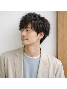 スープレックス ヘアーデザイン(SOUPREX HAIR DESIGN) 大人メンズミディアムくせ毛風パーマ 20代 30代 40代 50代 60代