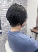 大人ショート×透明感カラー