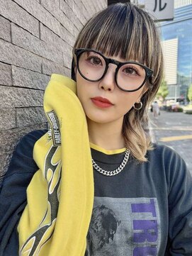 ジーナリア(Xena ria) 姫カットレイヤー/韓国風巻き/くすみベージュ/名駅★108