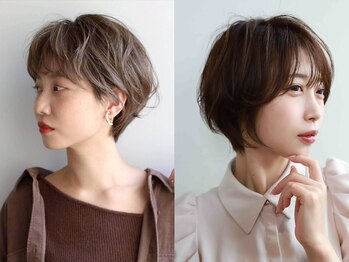 クーシ(kuusi)の写真/髪のお悩みを解決しながら、オシャレに白髪をカバー!髪のダメージを最小限に抑えた自然な仕上がり♪