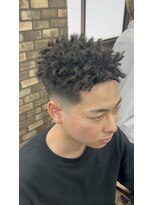 メゾンフォーメン トアロード(Maison for men TorRoad)&nbsp;スパイキーアフロ【メンズパーマ/メンズメッシュ/メッシュパーマ