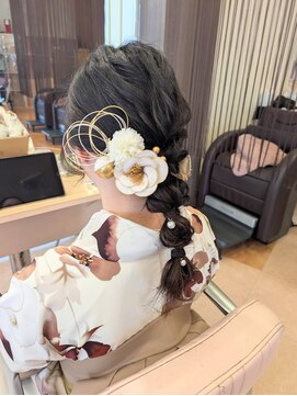 ウェーヴ 浜松小豆餅店(wave) 卒業式×着付け×ヘアアレンジ