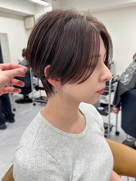 ゴカン バイ ジル ブラン 名古屋(Gokan by JIL BLAN) ハイライトバレイヤージュダブルカラーショートカット30代40代