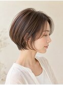 ショートカット/ショートボブ/白髪ぼかし/ 30代/40代/50代