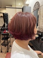 シュープ アニュー ラスパ太田川店(SHOOP anyu)&nbsp;顔まわりレイヤー×コンパクトボブ