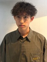 ノッポサン(Noppo3)&nbsp;ツイスパ メンズパーマ ツーブロックマッシュ 束感 20代 無造作