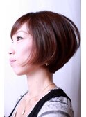 大人の美形ひし形ショートボブ