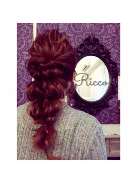 ヘアメイクアンドセットサロン リッコ(Hair make&set salon Ricco) 梅田セットサロン結婚式大人かわいいクルンクルダウン