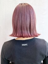 アイティー バイ アルバム 浦和店(IT by ALBUM)&nbsp;バイオレットボブ_ココアブラウンフリンジウェーブ_ba279782