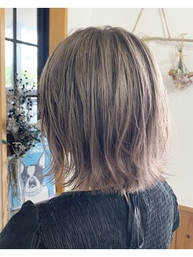 ヘアメイクエイト 丸山店(hair make No.8) << hair make No.8 黒木 >> ラベンダーグレージュ