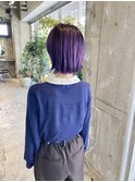 くびれボブ/ベビーバング/ベイビーパープル