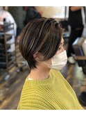 バレイヤージュショート