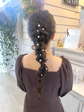 ジゼル 博多筑紫口店(GiseL) ポニー編み下ろしスタイル♪@amigumosot