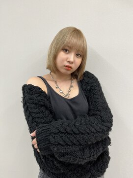 ロンドソレイユ 池袋(Lond soleil) ボブ/前髪カット/レイヤーカット×ケアブリーチ/デザインカラー