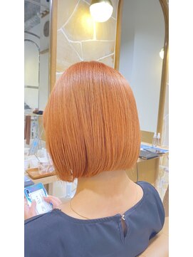 カーサ 西大寺南ロータリー店(casa) ブリーチ1回オレンジベージュ