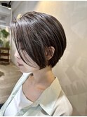 【Heath】ハイライト くびれショート 白髪ぼかし 20代30代40代