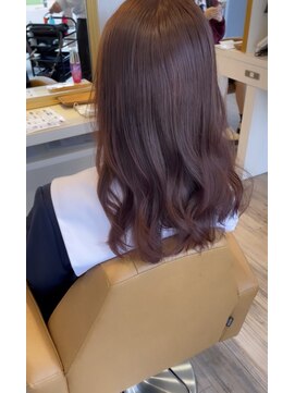 タブーセントラル(TABOO Central) ブリーチ無しWカラーでつくるピンクベージュ