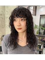 ナループロアオハナ(Nalu pu loa ohana) レイヤーパーマ/ウルフパーマ/顔まわりレイヤー/くせ毛風パーマ