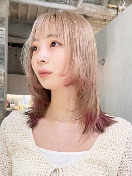 アルバム 渋谷パルコ(ALBUM) ニュアンスカラーグレーベージュ美髪レイヤーロング_ba460691