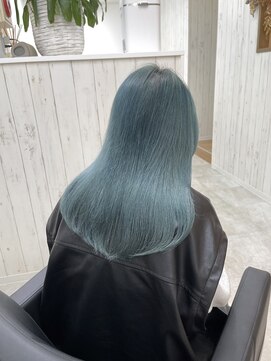 ワク 藤沢店(waku) エメラルドブルー/ケアブリーチ