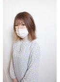 :外はね　:ドライ　:インナーそのまま　:ラベンダーブラウン