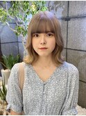 ブリーチ一回！ハイトーンミルクティー【中西思実】