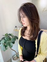 ロンドイディールバンダイ 新潟万代(Lond ideal)&nbsp;オリーブベージュ/レイヤーカット/韓国/顔周り/前髪/新潟万代