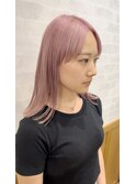 【ヒロシ】ペールピンク　ブリーチカラー