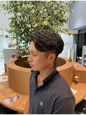 メンズカット+韓国風ニュアンスパーマ