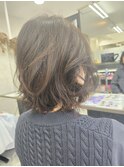 ボブ×くせ毛