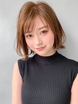 レイヤーカット前髪愛されセミディ美髪外ハネボブ#216f0402
