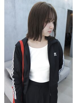 ヒースプール(Heathpool) ブリーチ無しダブルカラー/ぱつボブ