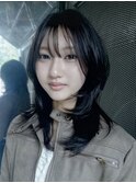 透明感black× hush cut
