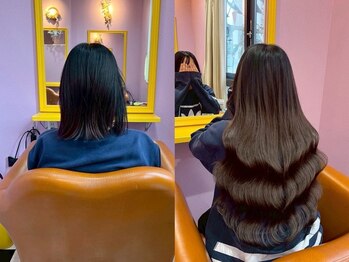 どぅ～す 梅田店の写真/驚くほど自然に馴染む◎【何度でもご利用OK/シールエクステ80枚+カラー¥20900 】梅田/東梅田