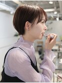 ▽まるみショート ミニウルフブリーチなし前髪ミディアム新宿
